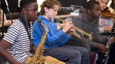 BCMG run a number of in-school projects, credit Adrian Burrows