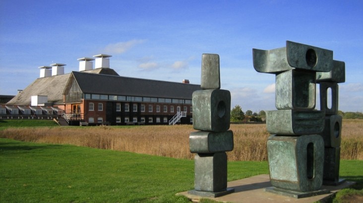 Snape Maltings Concert Hall outside