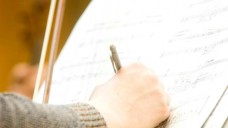 Hand writing in score